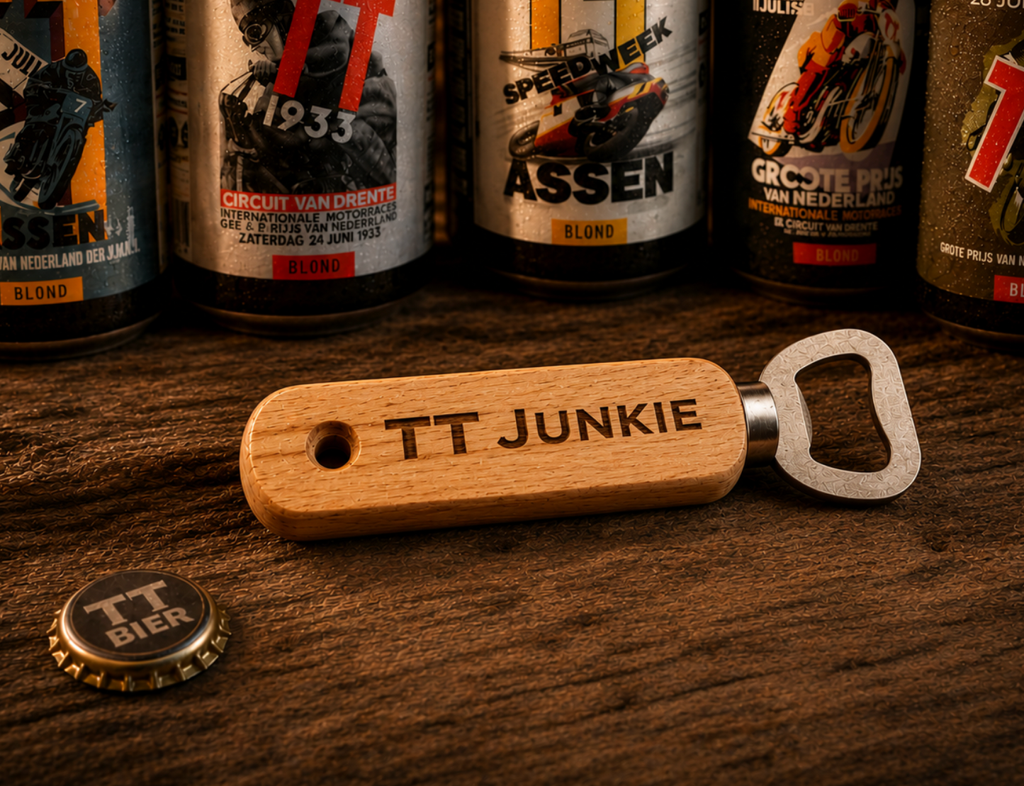 🏁TT Bier Flesopener – Gepersonaliseerd