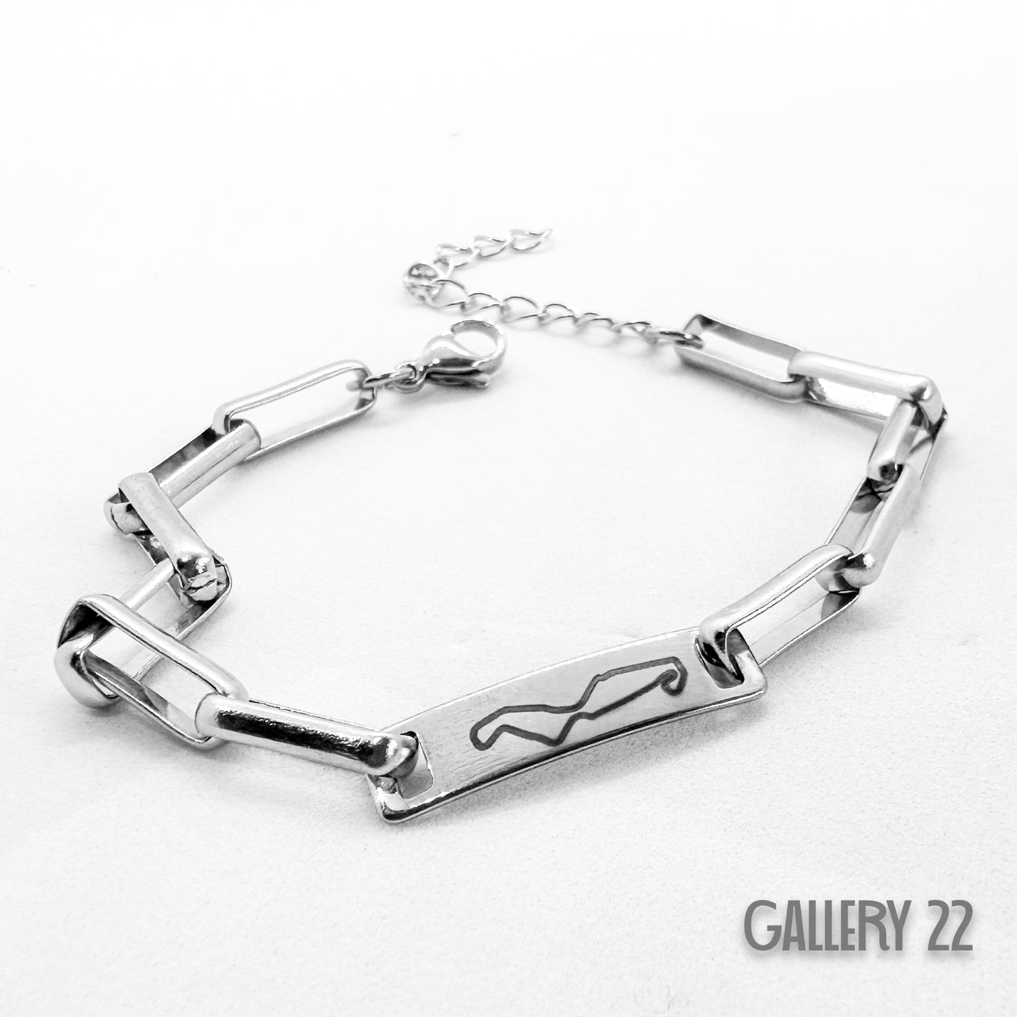 TT  armband 17 cm  + 4 cm stainless steel