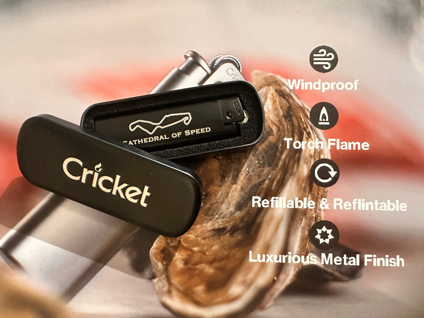 🏁 TT Luxe metalen aansteker – volledig personaliseerbaar