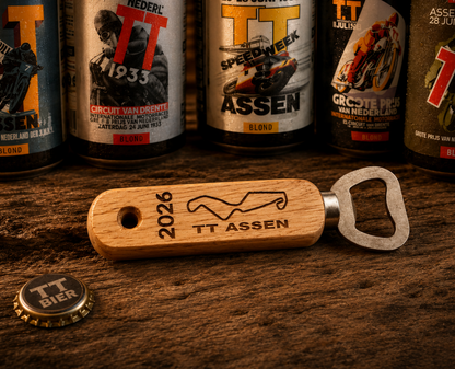🏁TT Bier Flesopener – Gepersonaliseerd