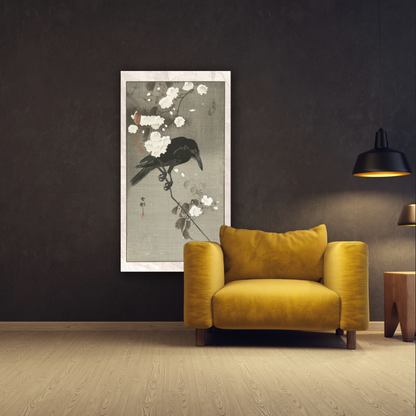 Witte bloesem en zwarte raaf -Koson - Gallery 22